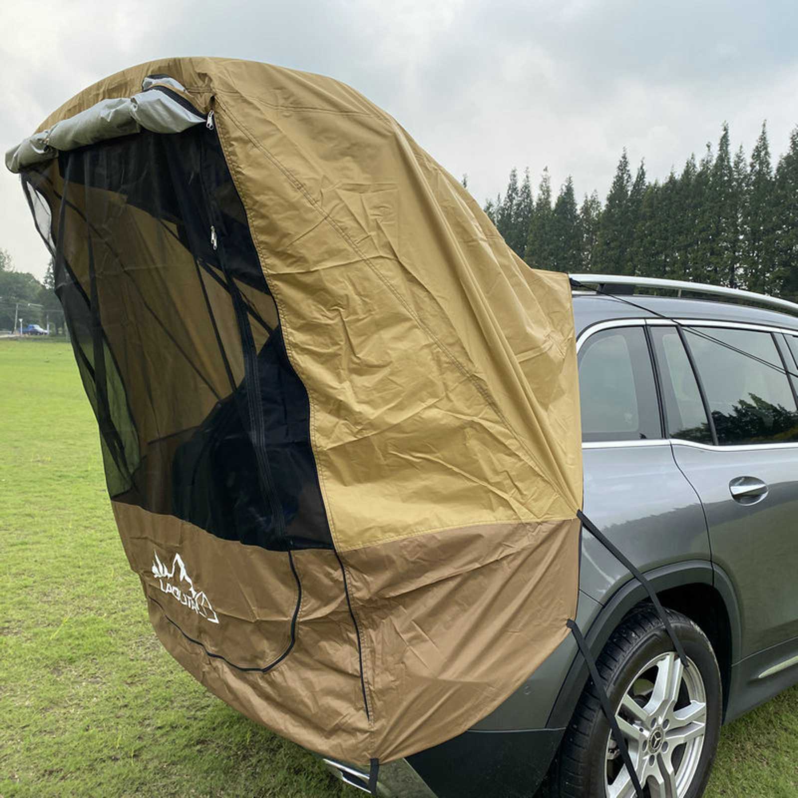 Cheap Goat Tents Car Trunk Tent Sunshade Rainproof For Self driving Tour Barbecue Outdoor Mobile Kitchen Camping Car Tail Extension Tent   